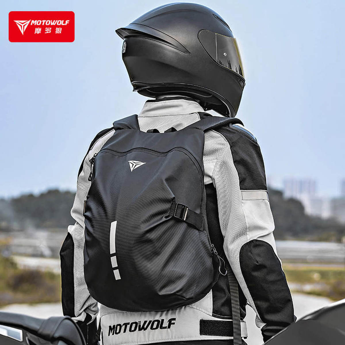 MOTOWOLF MDL-0726 — Sac à dos étanche moto