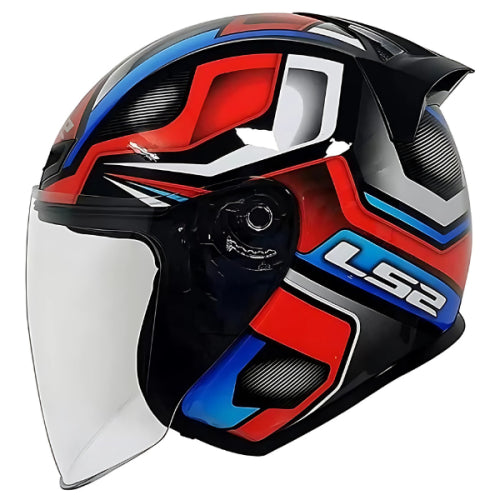 LS2 OF608 — Jet urbain (visière longue + écran solaire)