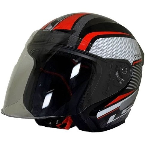 LS2 OF608 — Jet urbain (visière longue + écran solaire)