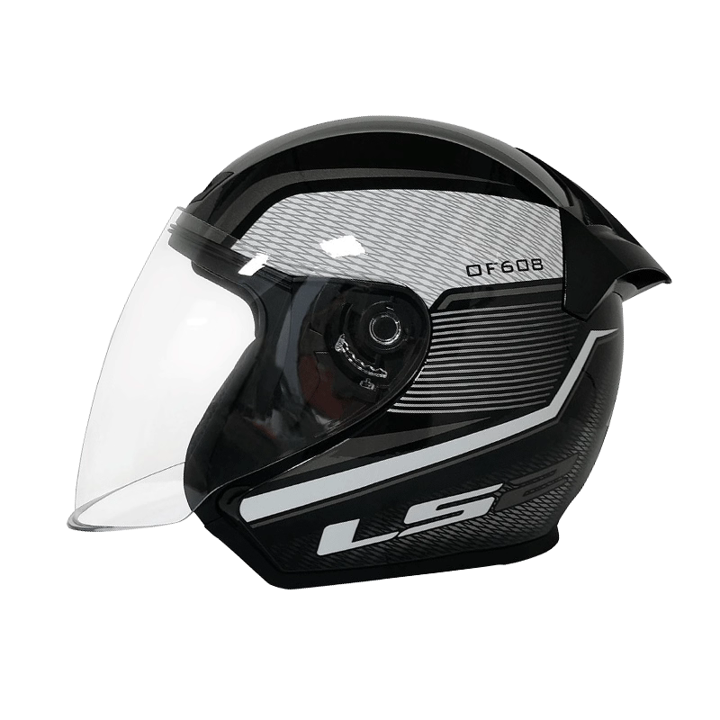 LS2 OF608 — Jet urbain (visière longue + écran solaire)