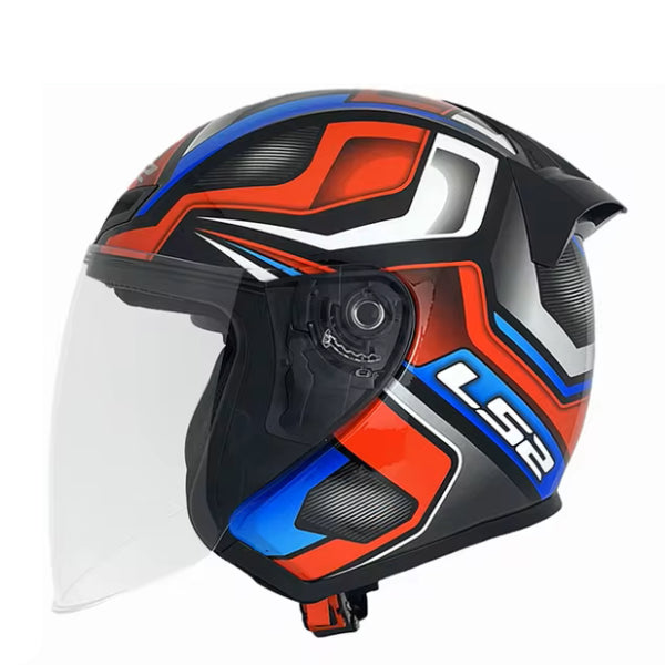 LS2 OF608 — Jet urbain (visière longue + écran solaire)