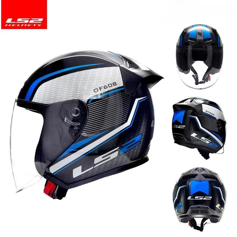 LS2 OF608 — Jet urbain (visière longue + écran solaire)