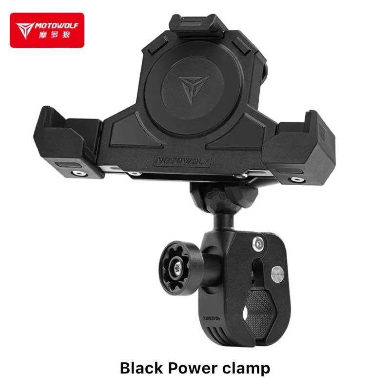 MOTOWOLF MDL-2828B — Support magnétique 360° avec recharge sans-fil