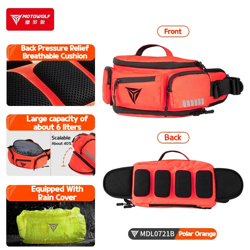 MOTOWOLF – Sac de taille moto (waist bag)