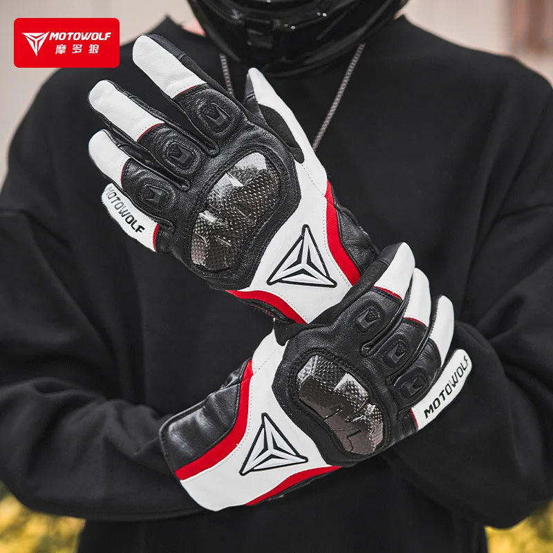 MOTOWOLF MDL-0305B — Gants hiver étanches (coque, écran tactile)