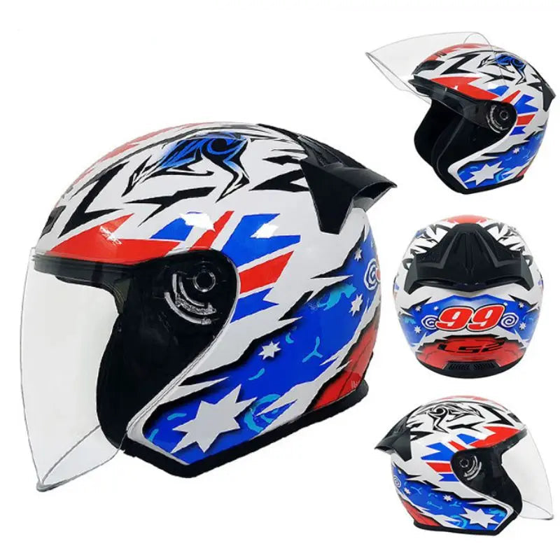 LS2 OF608 — Jet urbain (visière longue + écran solaire)