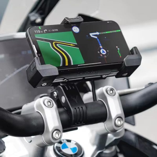 MOTOWOLF MDL-2828B — Support magnétique 360° avec recharge sans-fil